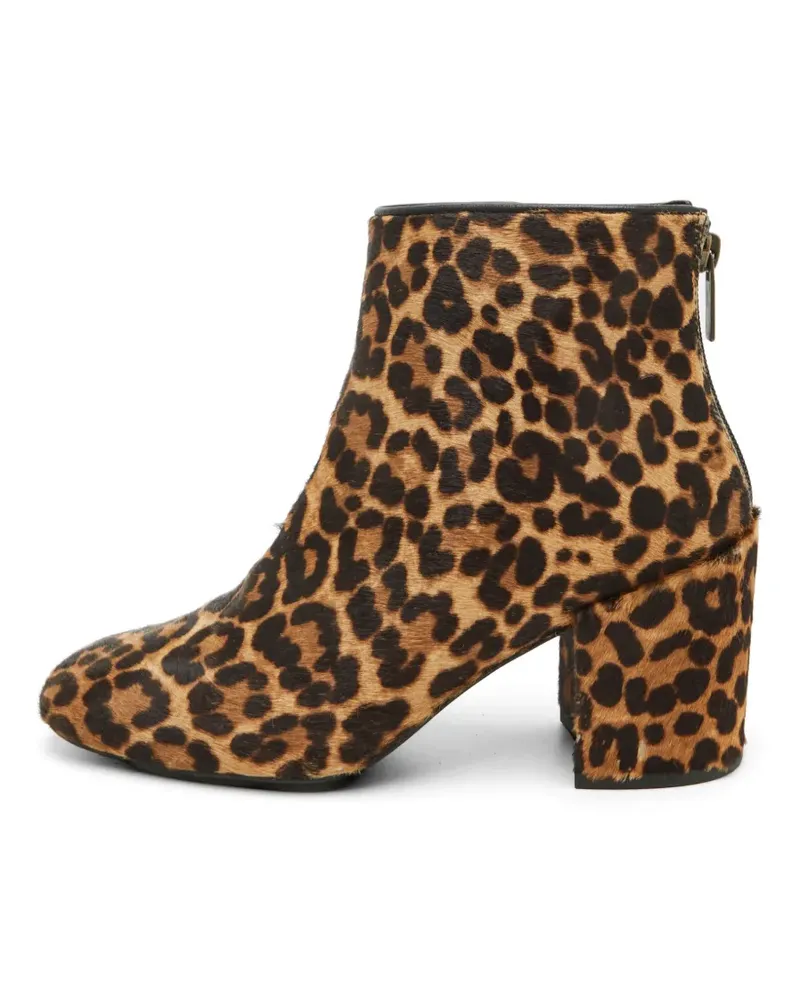 Stuart Weitzman leopard-print calf-hair boots - Braun Braun