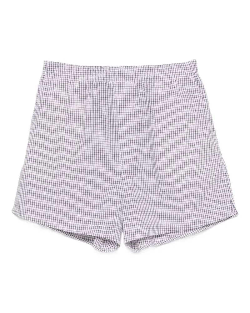 A.P.C. checked shorts - Weiß Weiß