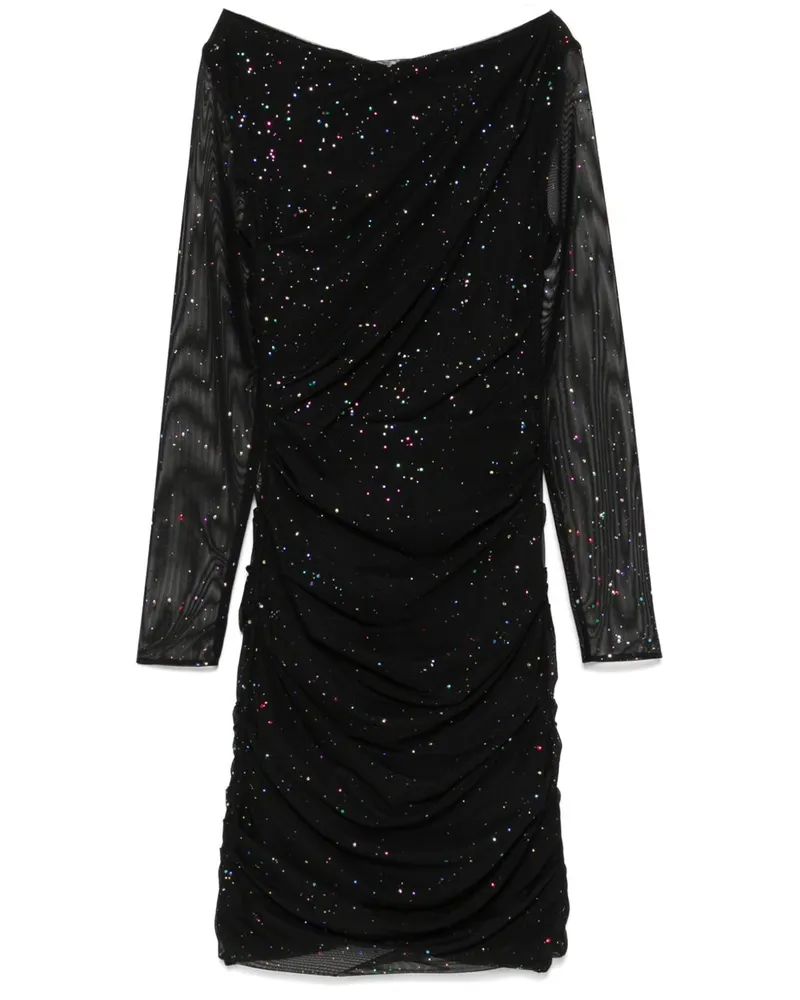 Talbot Runhof Minikleid mit Glitter-Detail - Schwarz Schwarz