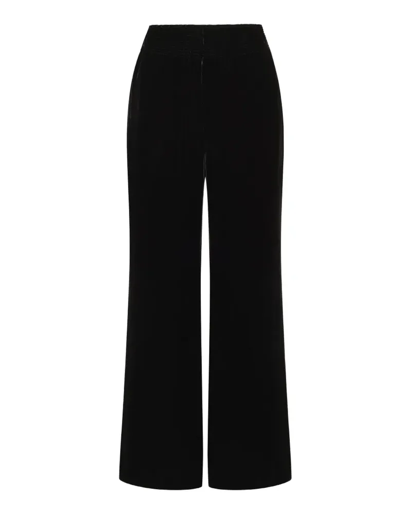 Maliparmi velvet straight-leg trousers - Schwarz Schwarz