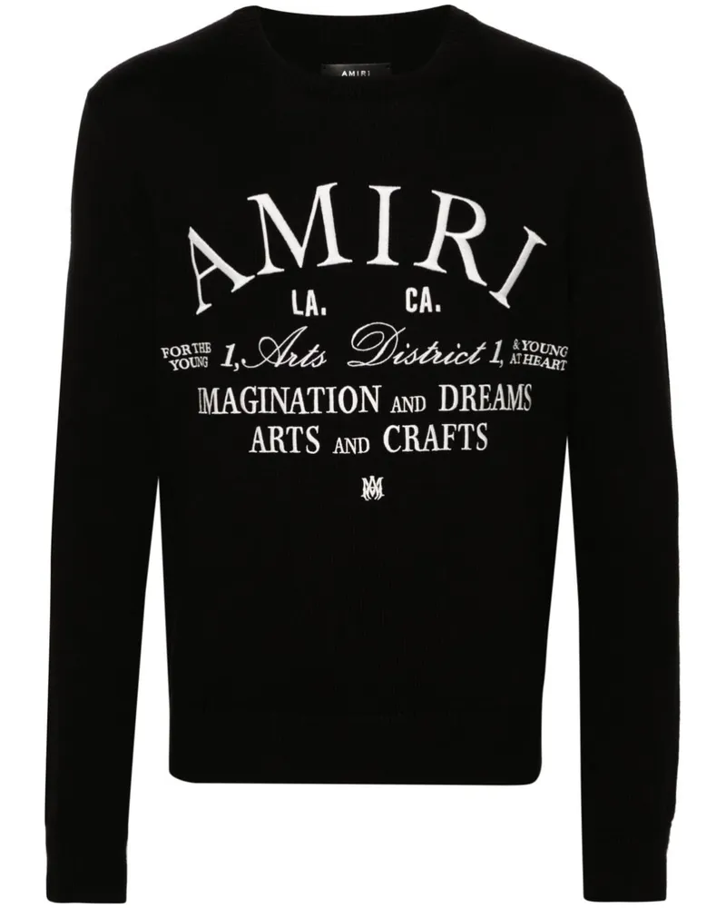 Amiri Arts District Pullover Schwarz