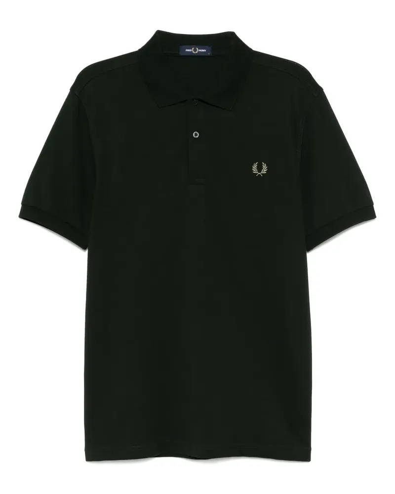 Fred Perry Poloshirt mit Logo-Stickerei - Grün Grün