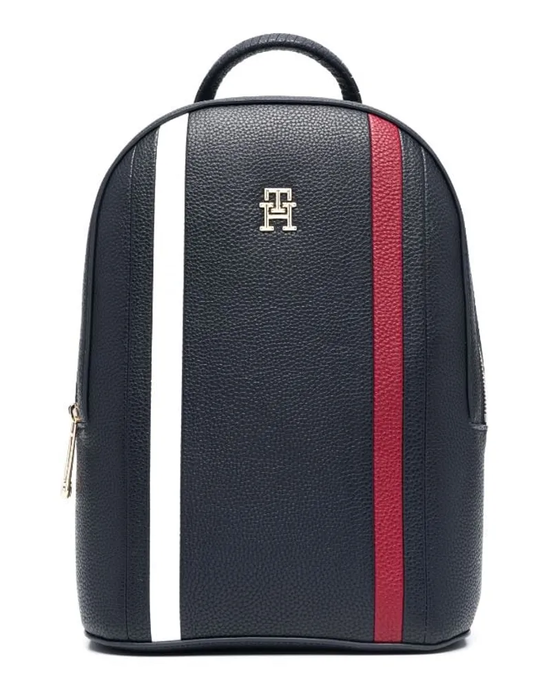 Tommy Hilfiger Rucksack mit Logo-Schild Blau