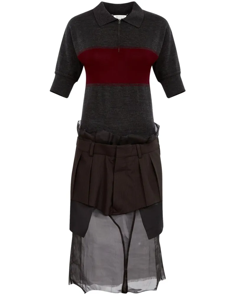 Maison Margiela Klassisches Midikleid - Grau Grau