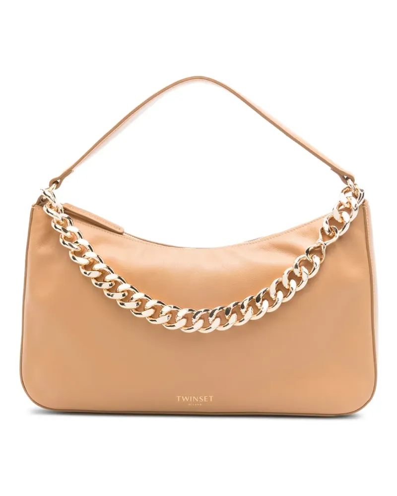 Twin-Set Mittelgroße Liliane Schultertasche - Nude Nude