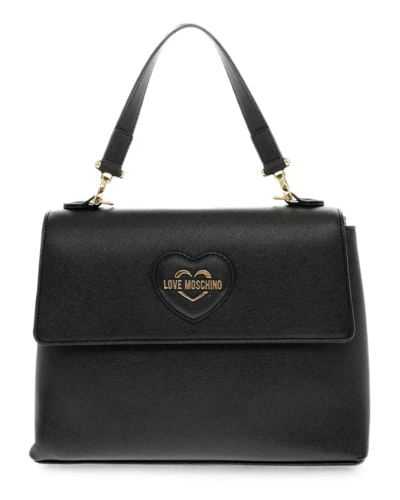 Moschino heart-motif tote bag - Schwarz Schwarz