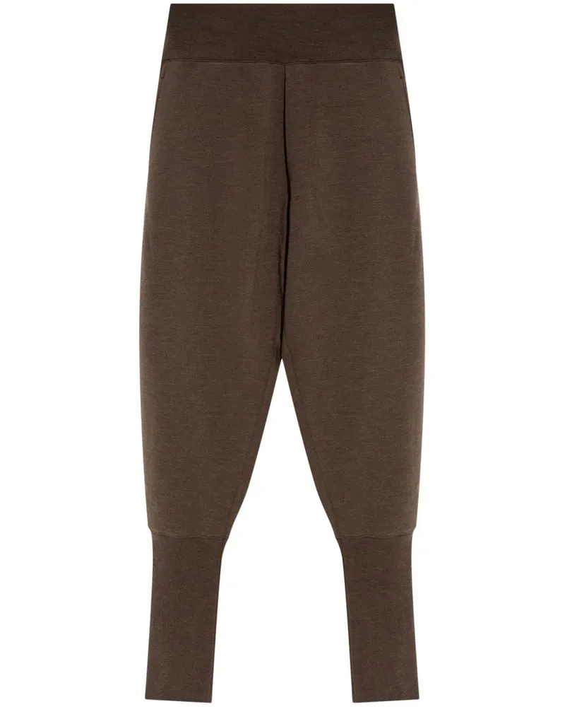Christophe Lemaire Hose mit geripptem Saum - Braun Braun