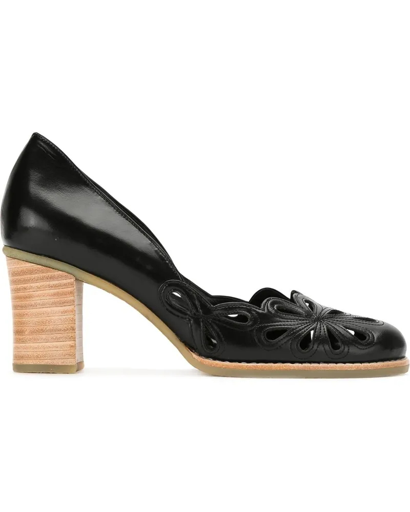 Sarah Chofakian Pumps mit Cut-Outs - Schwarz Schwarz