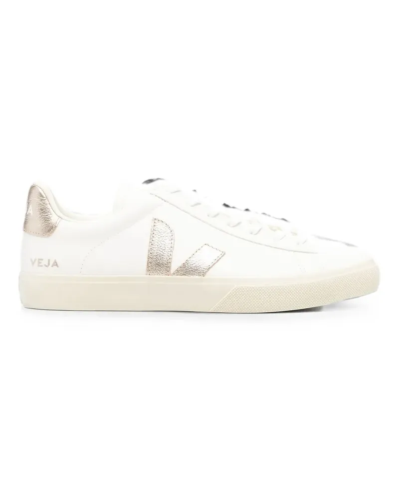 VEJA logo-patch leather sneakers - Weiß Weiß