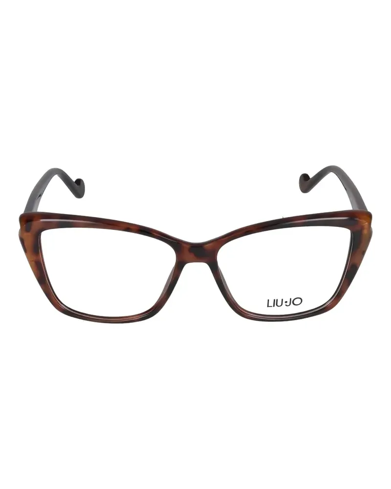 Liu Jo tortoiseshell-effect cat-eye glasses - Braun Braun