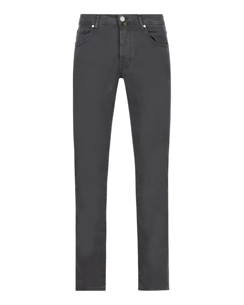 Jacob Cohën Hose mit Logo-Patch - Grau Grau