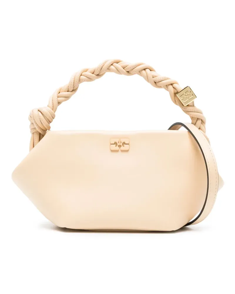 Ganni Bou Handtasche aus recyceltem Leder - Nude Nude