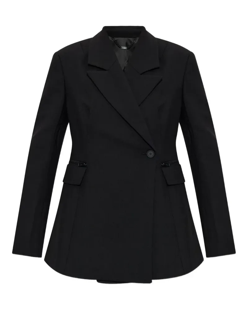 AllSaints Mimmie Blazer mit Reißverschlusstasche - Schwarz Schwarz