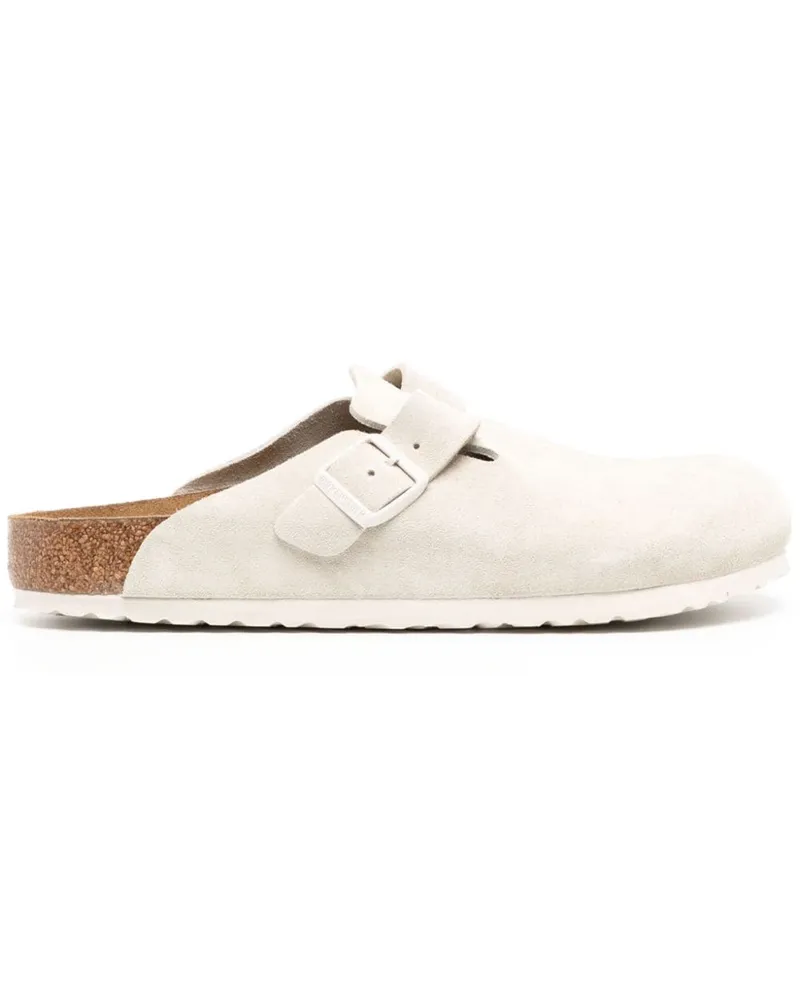 Birkenstock Slipper aus Wildleder - Nude Nude