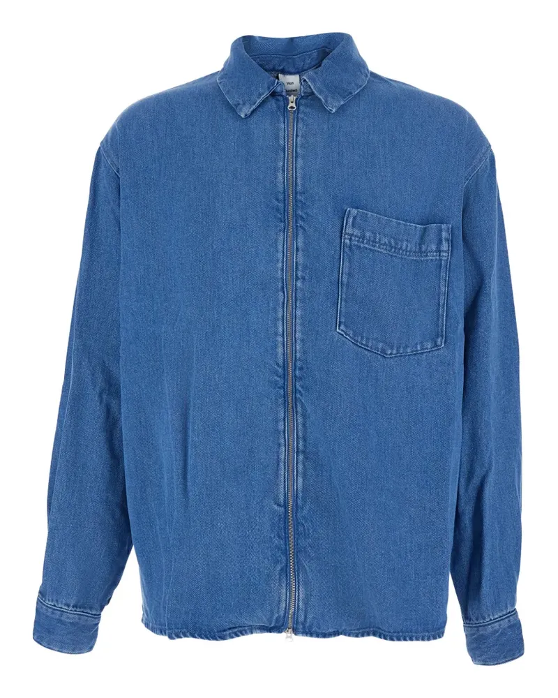 Won Hundred Zayne pocket zip shirt - Blau Blau