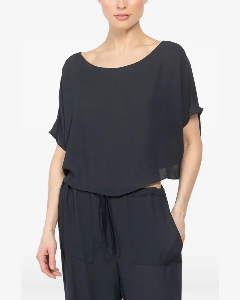 Peter Cohen Sway boat-neck top - Blau Blau