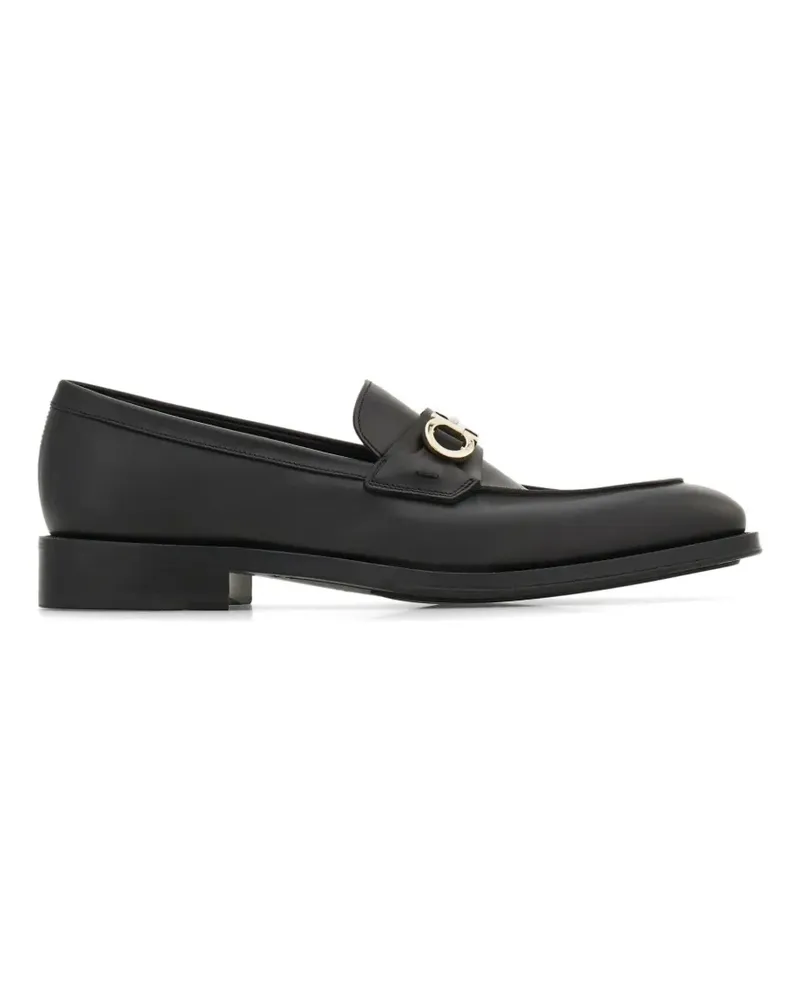Ferragamo Gancini-ornament loafers - Schwarz Schwarz