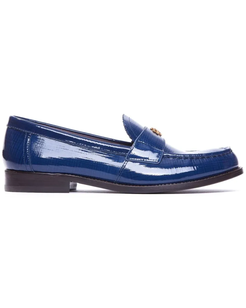 Tory Burch Loafer mit Logo-Schild - Blau Blau