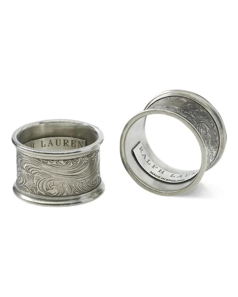 Ralph Lauren Home Aidan Serviettenring-Set (5cm) - Silber Silber