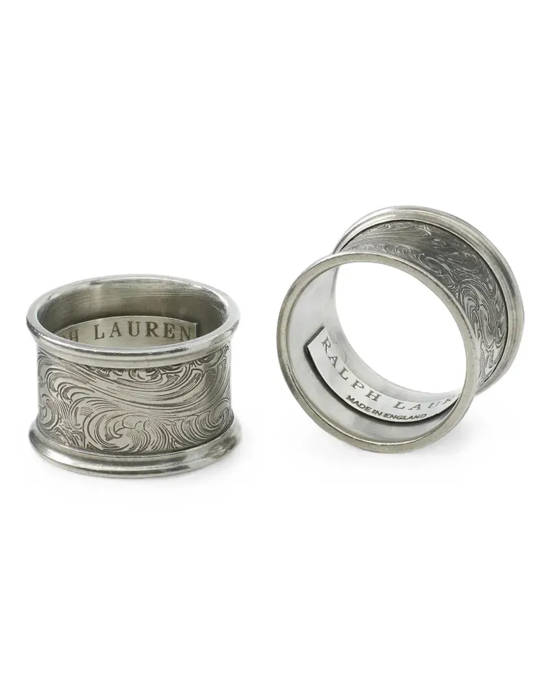 Ralph Lauren Home Aidan Serviettenring-Set (5cm) - Silber Silber