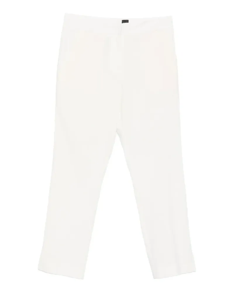 HUGO BOSS tailored linen trousers - Weiß Weiß