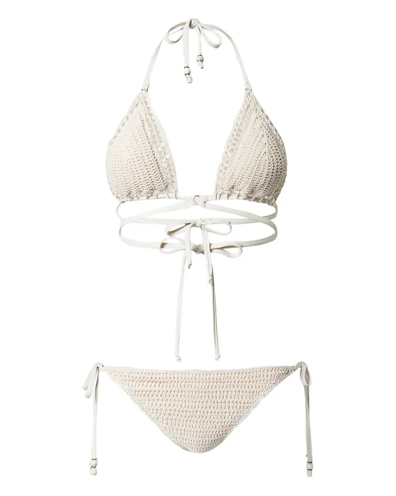 Twin-Set Gehäkelter Bikini - Nude Nude