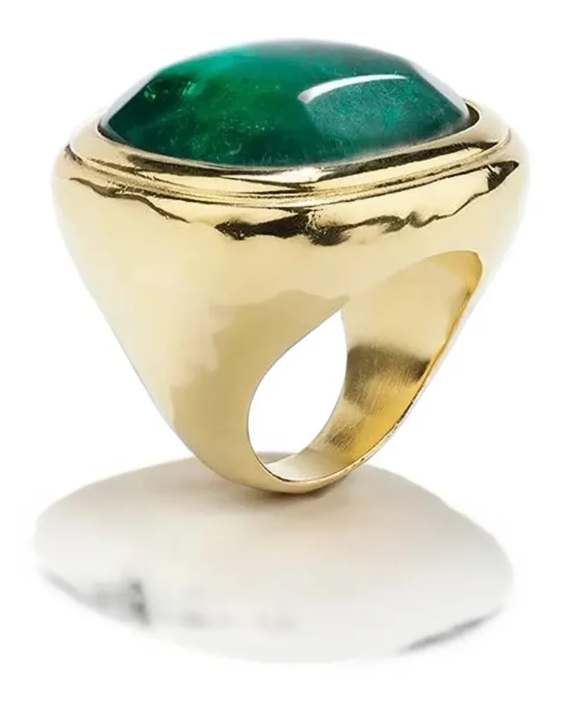 Goossens Paris Großer Renaissance Ring mit Kristallen - Gold Gold