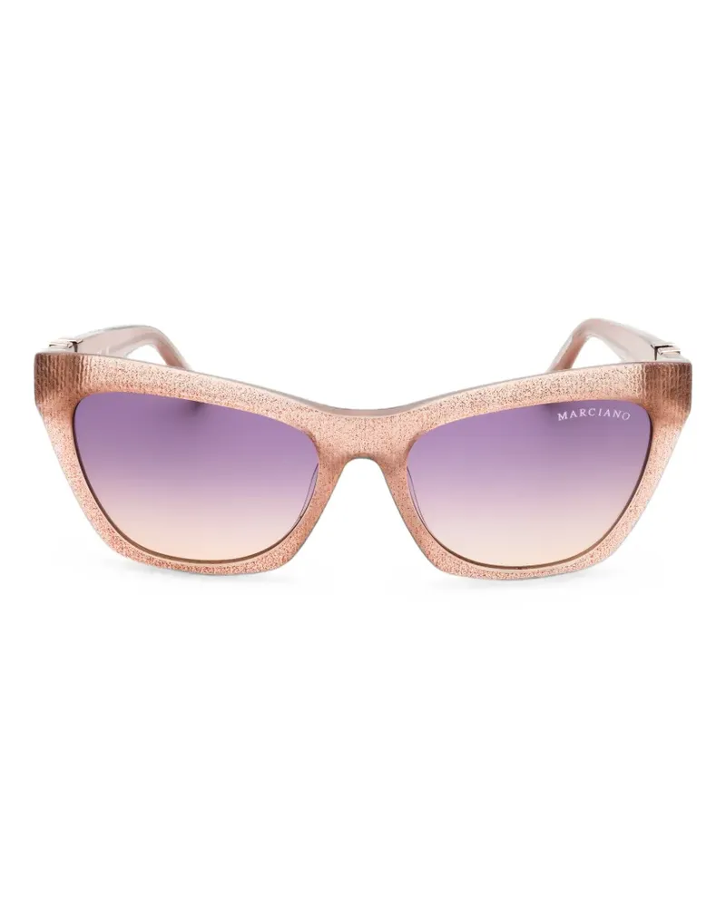 MARCIANO Los Angeles glitter-effect cat-eye sunglasses - Rosa Rosa