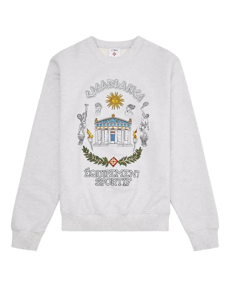 Casablanca Paris Le Temple du Sport embroidered sweatshirt - Weiß Weiß