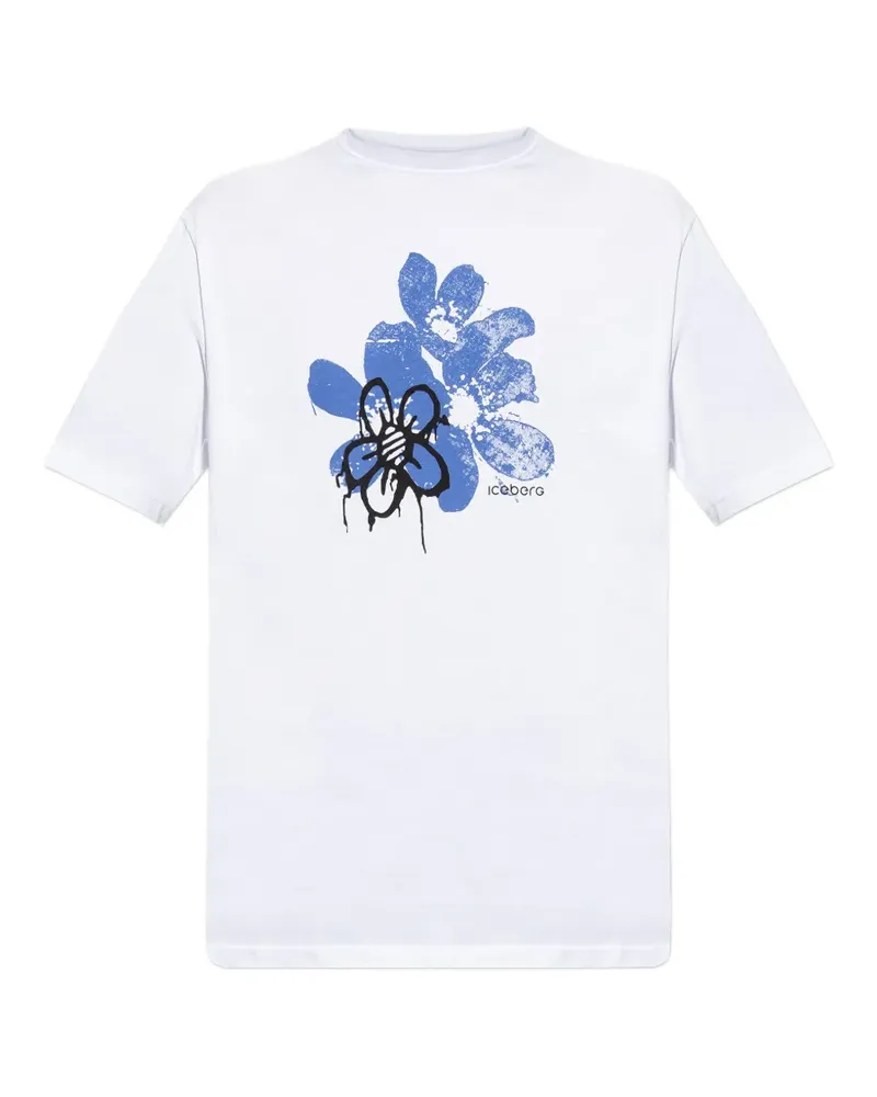 Iceberg floral T-shirt - Weiß Weiß