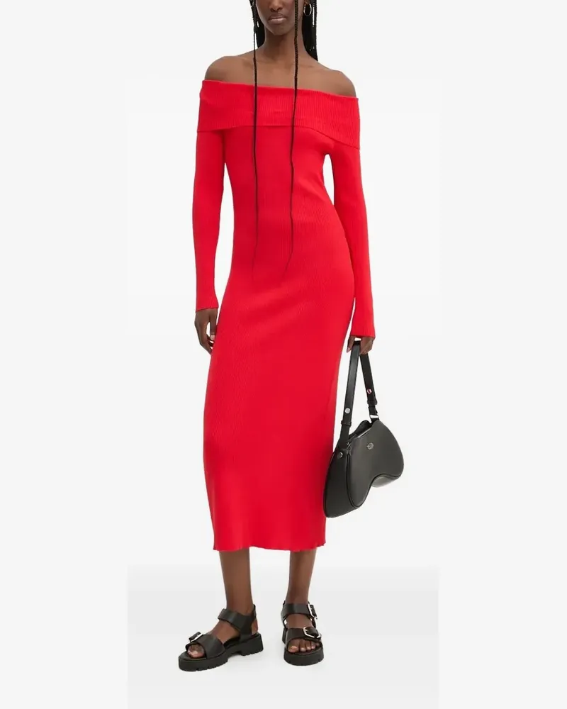 Desigual Schulterfreies Maxikleid - Rot Rot