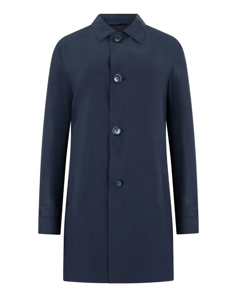 Herno button-front single-breasted coat - Blau Blau