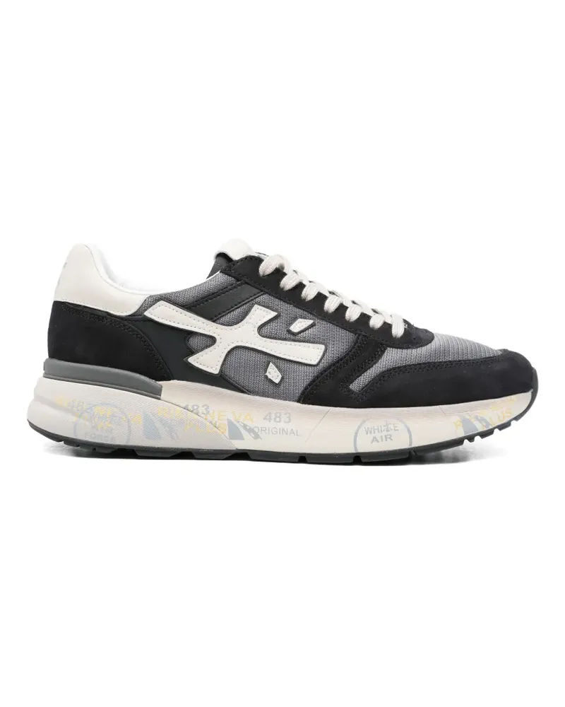 Premiata Mick Sneakers mit Wildledereinsätzen - Schwarz Schwarz