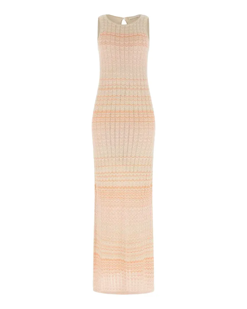 Guess Langes Strickkleid - Nude Nude