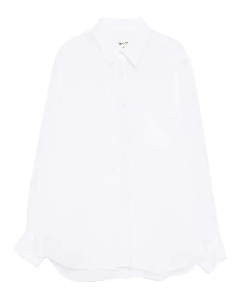 Comme des Garçons double-breasted long-sleeve shirt - Weiß Weiß
