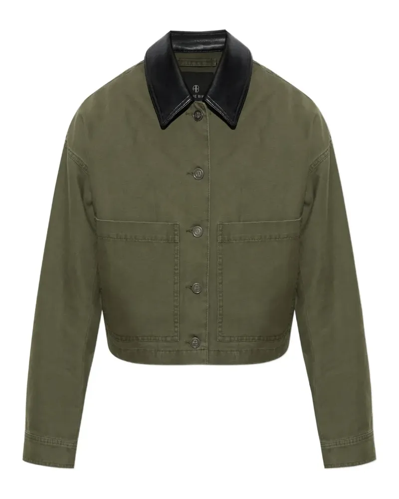 Anine Bing Yuma cropped jacket - Grün Grün