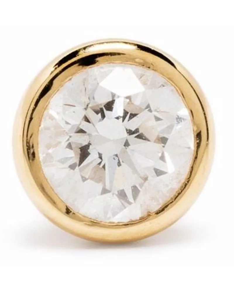 COURBET Einzelner Origine Ohrstecker aus recyceltem 18kt Gelbgold mit synthetischem Diaman Gold