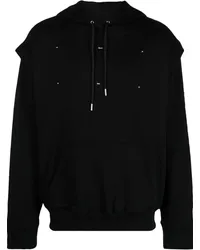 Heliot Emil Hoodie mit Logo-Stickerei Schwarz