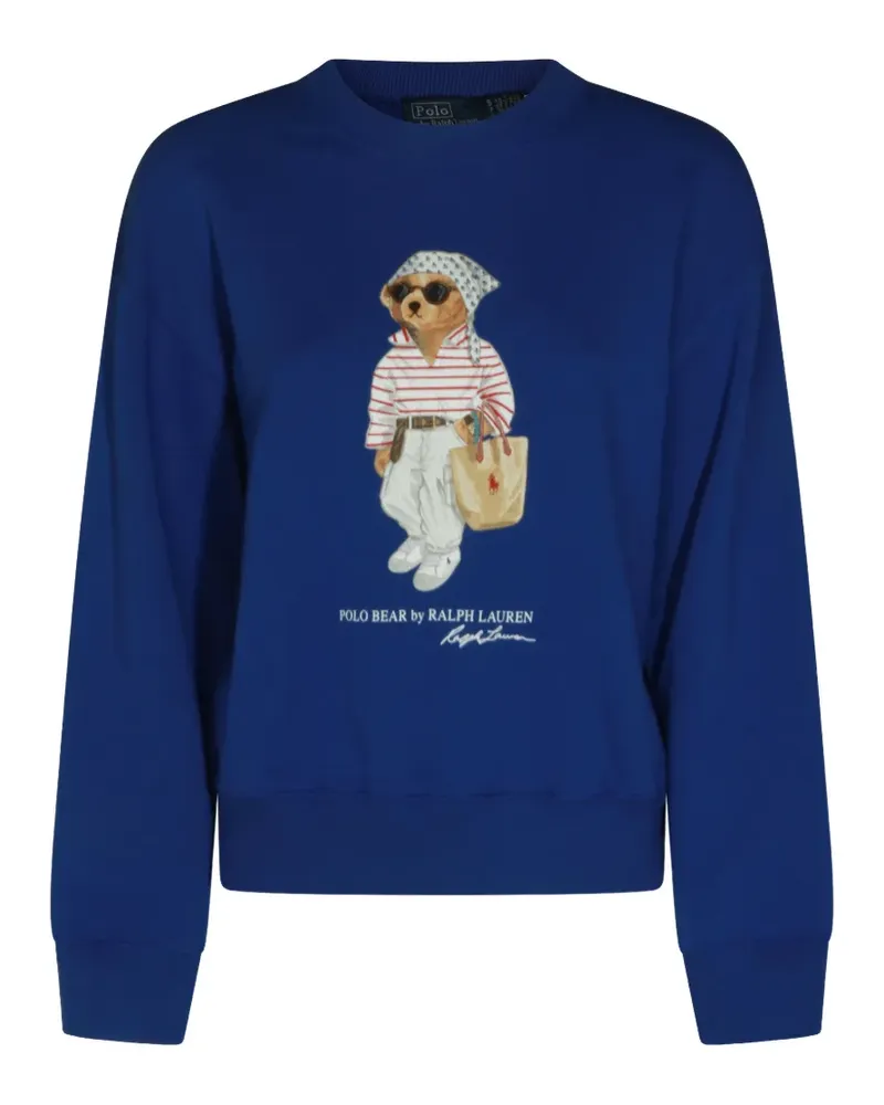 Ralph Lauren Polo Bear graphic-print sweater - Blau Blau