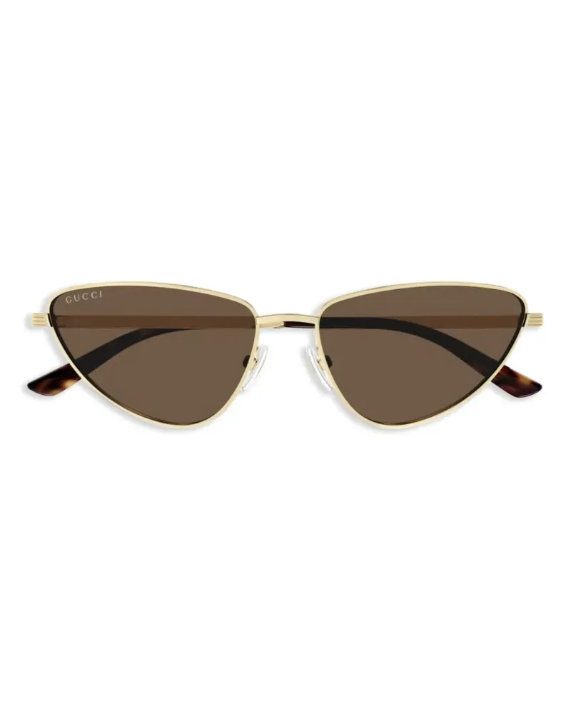 Gucci Sonnenbrille mit Cat-Eye-Gestell - Gold Gold