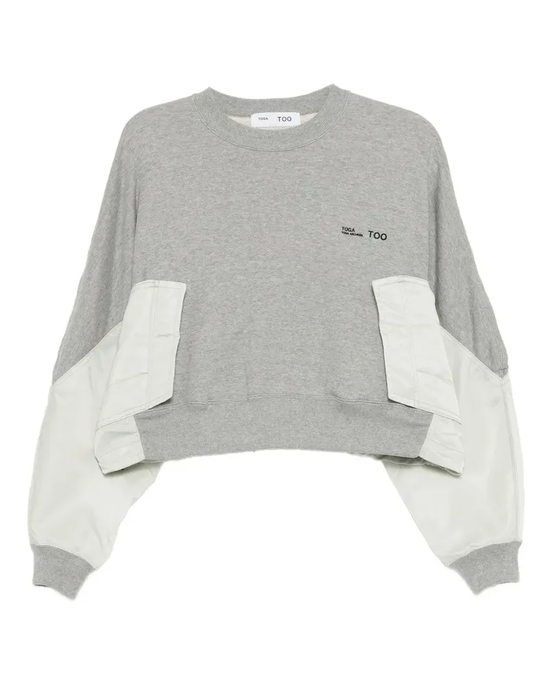 Toga Sweatshirt mit Logo - Grau Grau