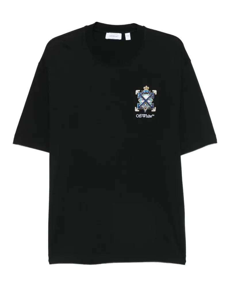 OFF-WHITE logo T-shirt - Schwarz Schwarz