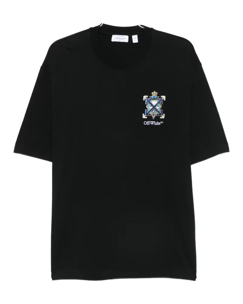 OFF-WHITE logo T-shirt - Schwarz Schwarz