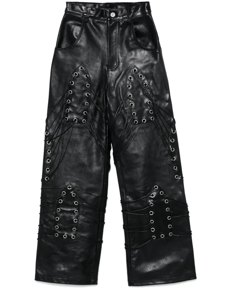 WHO DECIDES WAR Grommet Hose - Schwarz Schwarz