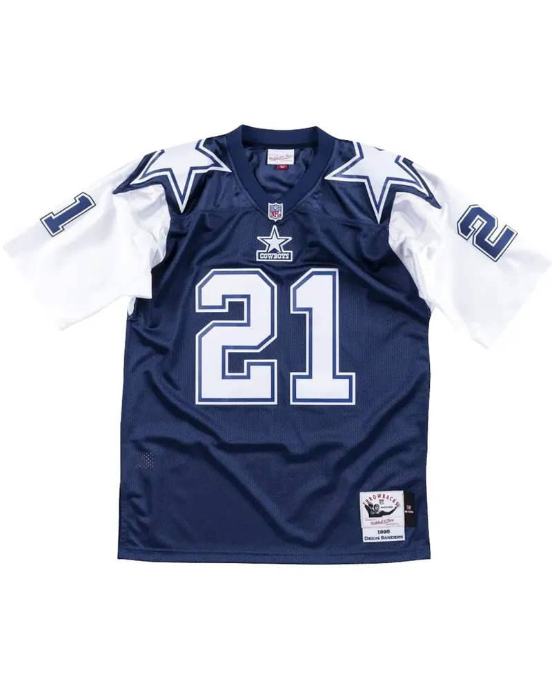Mitchell & Ness NFL Authentic "Dallas Cowboys 1995 Deion Sanders" Trikot - Blau Blau