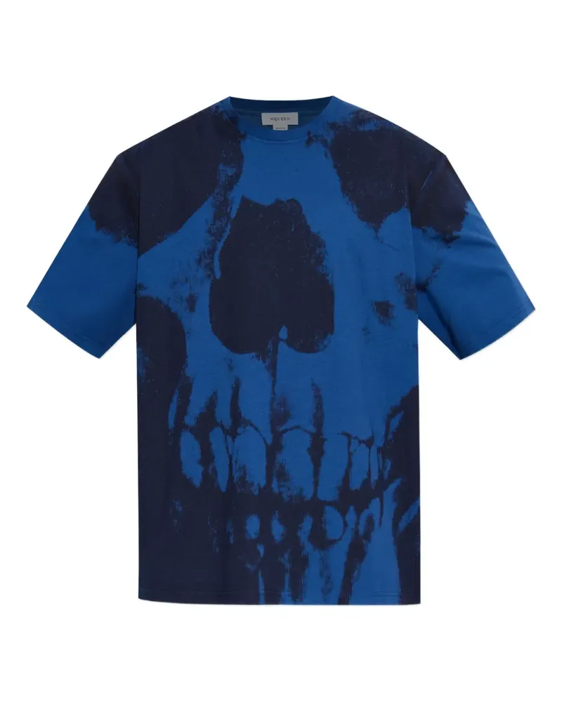 Alexander McQueen T-Shirt mit Totenkopf-Print - Schwarz Schwarz