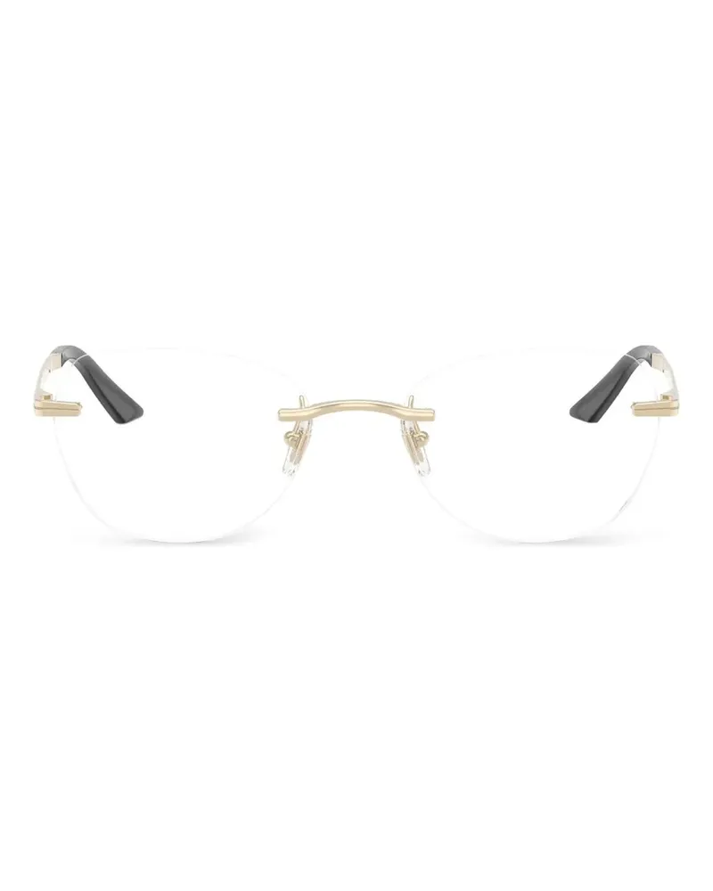 Versace rimless glasses - Gold Gold