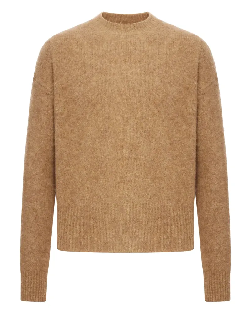 AMI Paris Pullover mit rundem Ausschnitt - Braun Braun