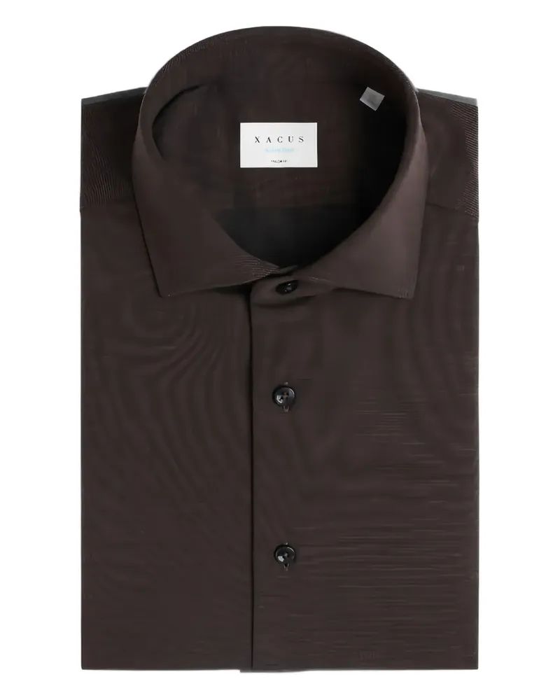 XACUS Klassisches Hemd - Braun Braun