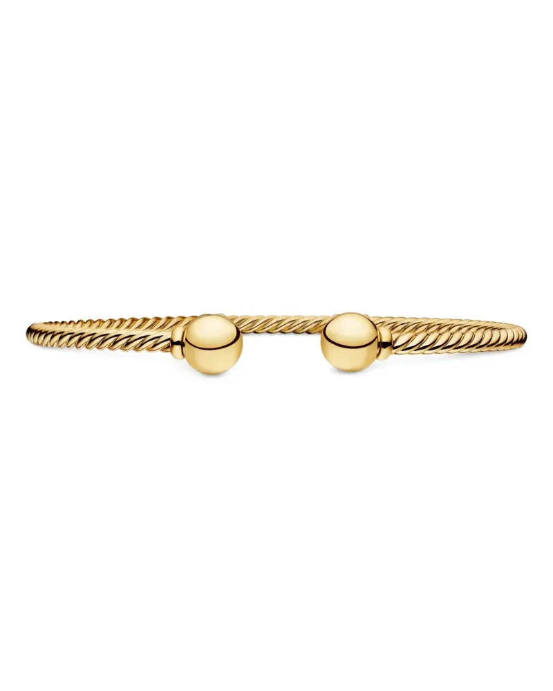 David Yurman 18kt Solari Cablespira Gelbgoldarmband mit Diamant 2,6mm Gold